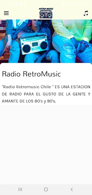 Radio Retromusic Chile Screenshot 1