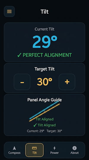 Solar Panel Compass: PV Calc Screenshot 1