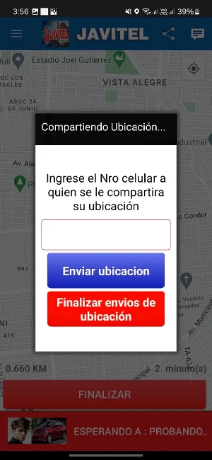 Taxi Javitel Pasajero Screenshot 2