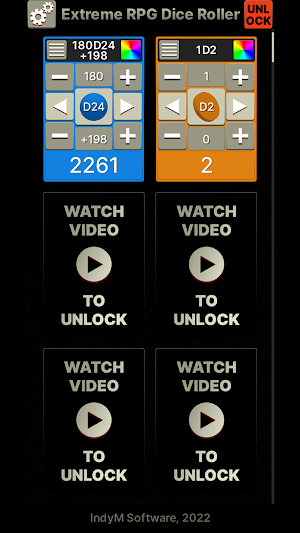 Extreme RPG Dice Roller Screenshot 1
