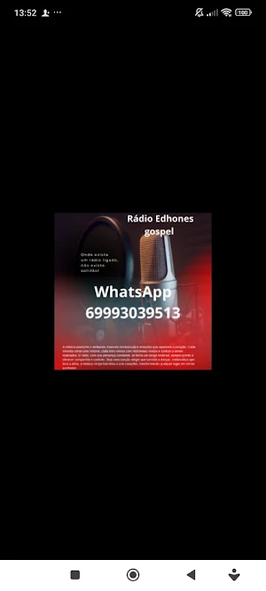 Rádio Gospel Edhones Screenshot 0