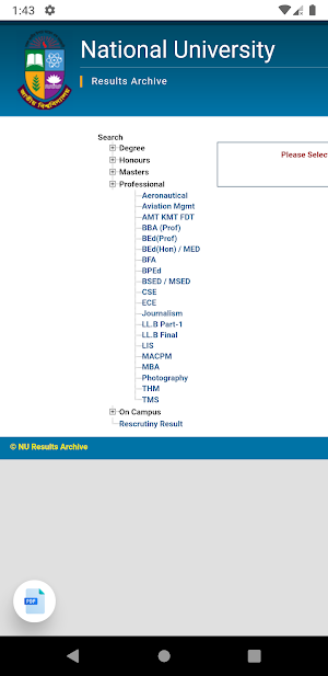 NU Result BD - One Click PDF Screenshot 1