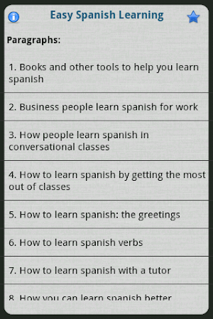 Easy Spanish Learning Screenshot 1