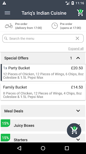 Tariq's Restaurant Leeds Screenshot 1