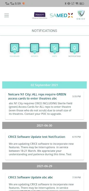 HPOC CRICE CAMS Screenshot 2