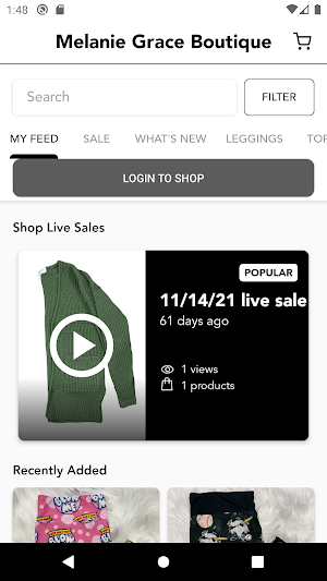 Melanie Grace Boutique Screenshot 1