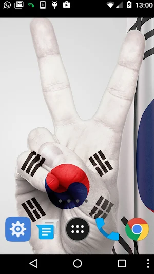south korea flag wallpaper Screenshot 1