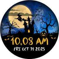 Animated Halloween Watch Face