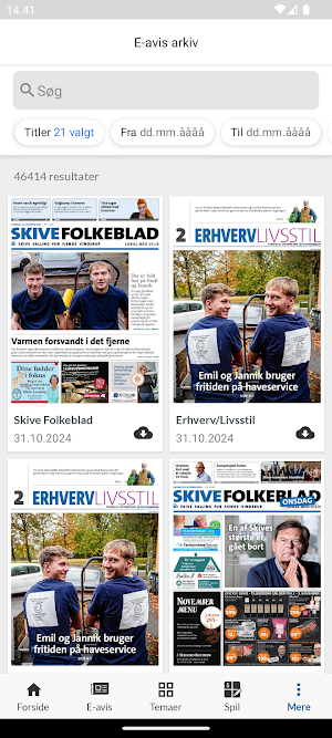Skive Folkeblad Screenshot 1