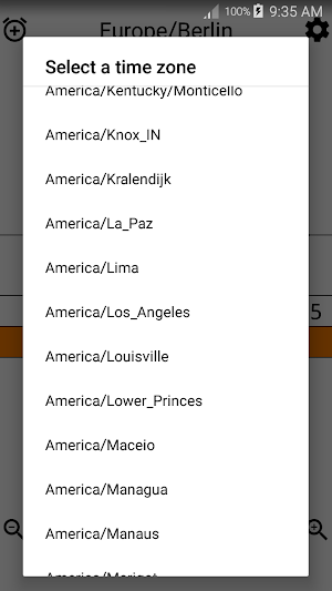Time Zone Clock Screenshot 1