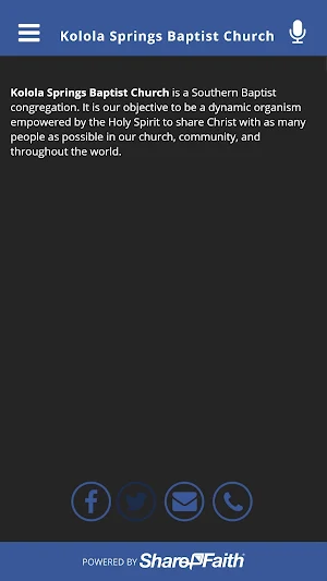 Kolola Springs Baptist Church Screenshot 1