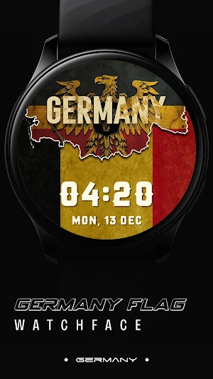 Germany Flag Watchface - Pride Screenshot 3