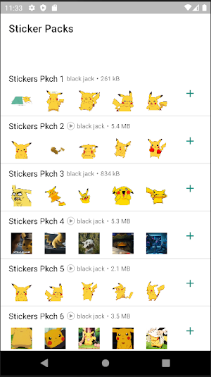 Stickers de Pika Pika Screenshot 0