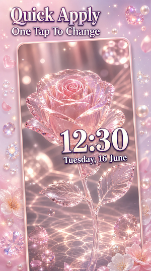 Glass Flowers Wallpapers Screenshot 1