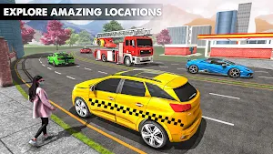 City Taxi Driver 2021 2: Pro Taxi Games 2021 Screenshot 1