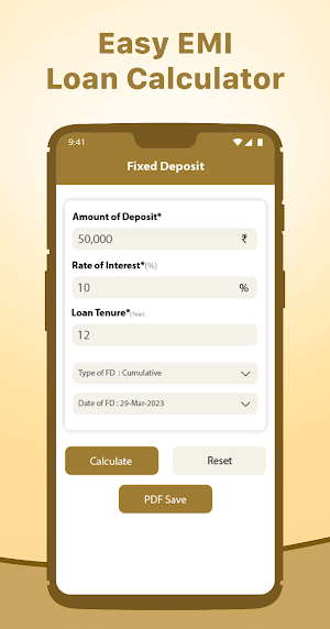 Easy EMI Loan Calculator Screenshot 0