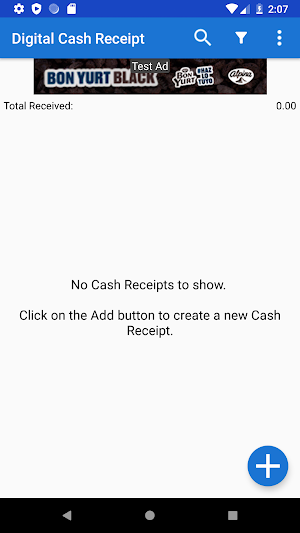 Digital Cash Receipt Screenshot 0