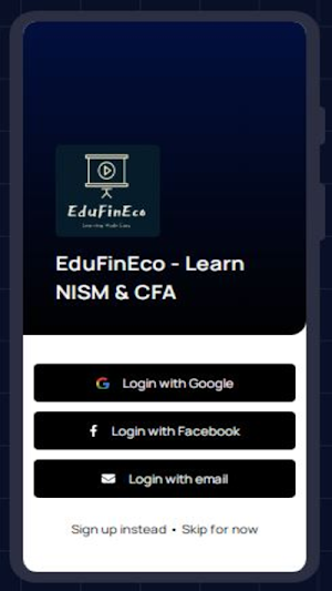 EduFinEco (Learn NISM & CFA) Screenshot 0