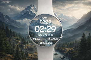 Mountain Glow DigitalWatchFace Screenshot 2