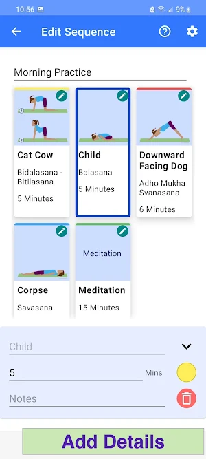 Yoga Sequence Builder Screenshot 3