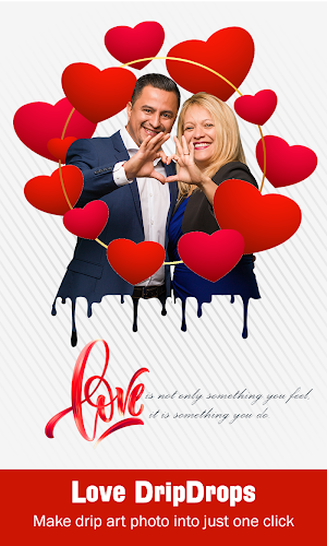 Love Drip Effect Photo Editor & DSLR Blur Screenshot 1