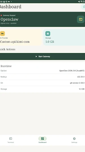 Opclaw - OpenClaw on Android Screenshot 1
