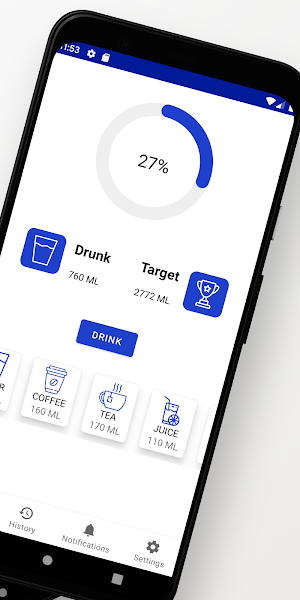 Water Tracker - Drink Reminder Screenshot 1
