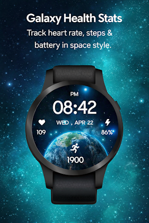 Earth & Space Watch Face Screenshot 1