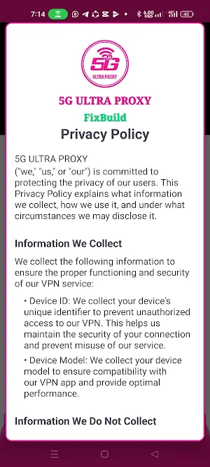 5G ULTRA PROXY screenshot 5