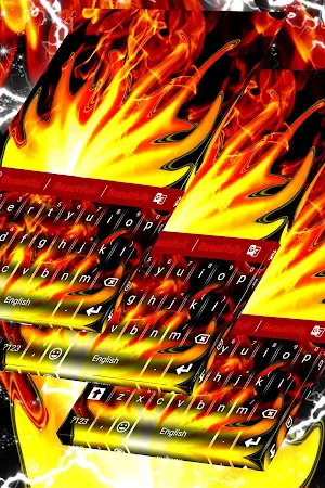 Flames Animated Keyboard Theme screenshot 5