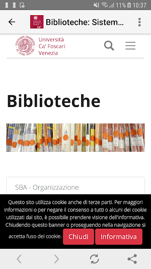 CerCa' Foscari Library System Screenshot 2