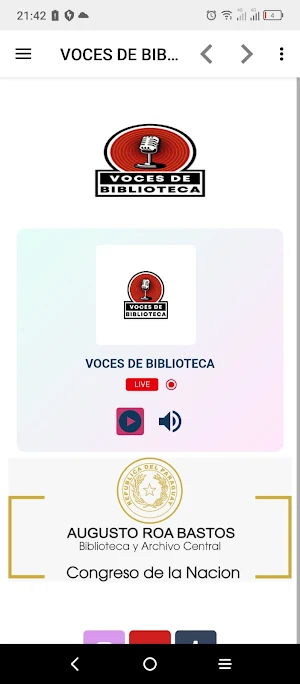 VOCES DE BIBLIOTECA Screenshot 1