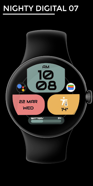 Nighty Digital 07 - watch face Screenshot 0