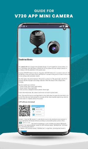 V720 App Mini Camera Guide Screenshot 3
