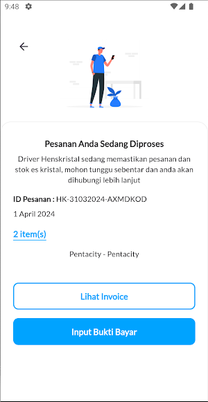 Henskristal Delivery Screenshot 3