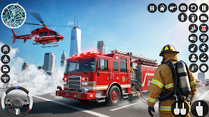City Fire Truck Rescue Game Screenshot 0