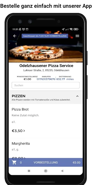 Odelzhausener Pizza Service Screenshot 0