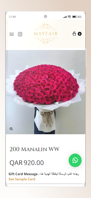 Mayfair Flowers Qatar Screenshot 1