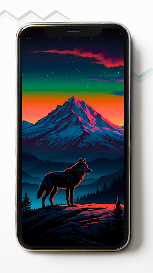 Black Wolf HD Wallpapers Screenshot 1