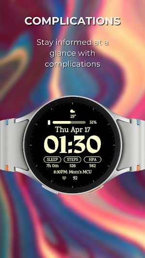 EXD158: Digital Watch Face Screenshot 1