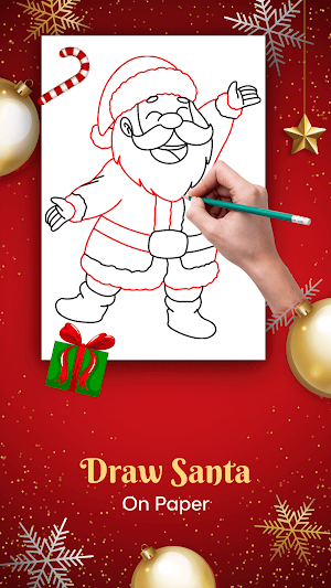 Santa & Christmas Drawing Book Screenshot 1
