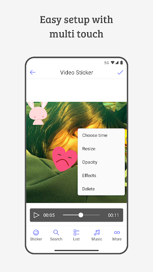 Video Sticker Editor (Add Icon, Sticker On Video) Screenshot 3