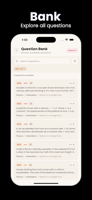 resorec - MCQs & Mock Tests Screenshot 2
