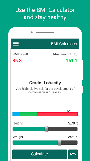My BMI: Ideal Weight and BMI Calculator Screenshot 3