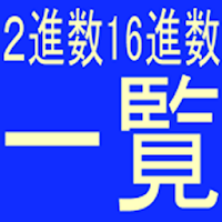 ２進数１６進数一覧