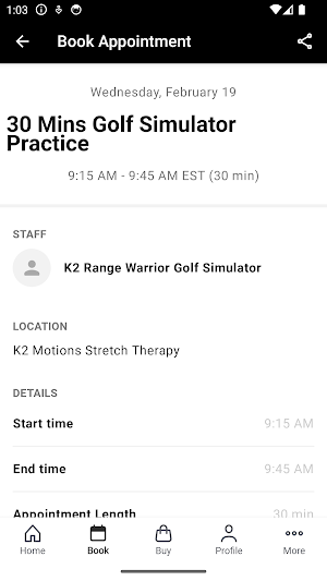 K2 Motions Stretch Therapy Screenshot 2