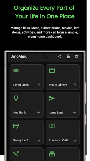 DinoMind – Save Links & More Screenshot 0