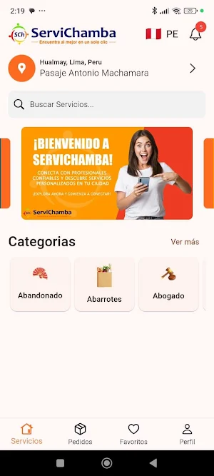 ServiChamba Screenshot 2