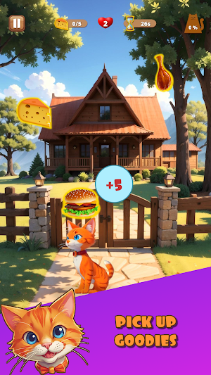 Ginger Cat: Hungry Dash Arcade Screenshot 1