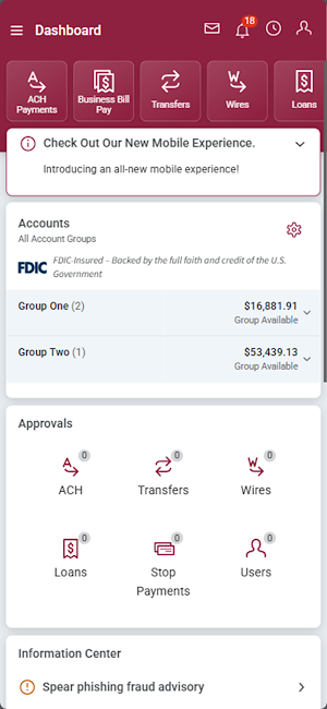 Wilson Bank & Trust Treasury Screenshot 0